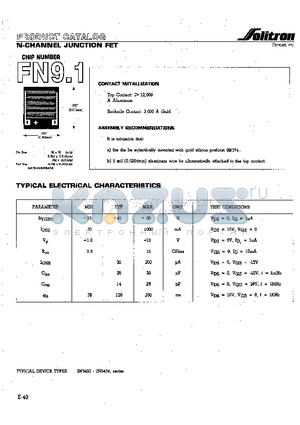 2N5432 datasheet - N CHANNEL JUNCTION FET