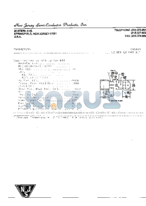 2N5449 datasheet - SI NPN LO-PWR BJT