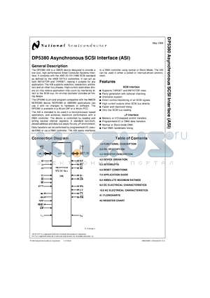 DP5380 datasheet - Asynchronous SCSI Interface (ASI)