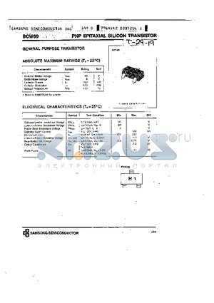 BCW69 datasheet - PNP EPITAXIAL SILICON TRANSISTOR