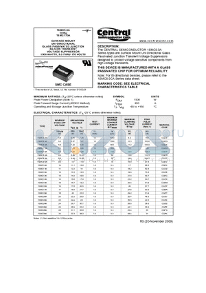 1SMC10A datasheet - SURFACE MOUNT UNI-DIRECTIONAL GLASS PASSIVATED JUNCTION SILICON TRANSIENT VOLTAGE SUPPRESSOR 1500 WATTS