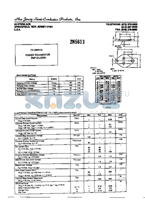 2N5613 datasheet - POWER TRANSISTOR
