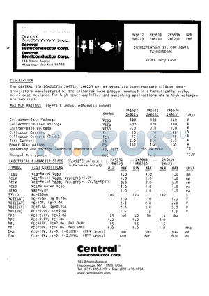 2N5632 datasheet - SILICON POWER TRANSISTOR