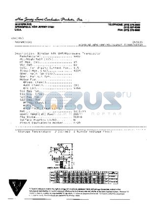 2N5636 datasheet - BIPOLAR NPN UHF/MICROWAVE TRANSISTOR