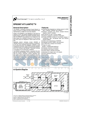 DP83907 datasheet - AT/LANTIC II