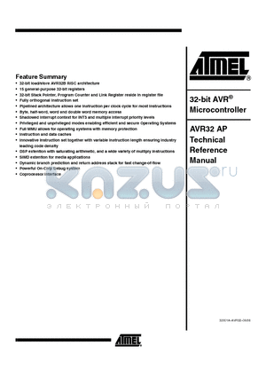 AVR32AP datasheet - 32-bit AVR Microcontroller