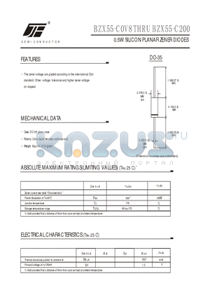 BZX55/C11 datasheet - SILICON PLANAR ZENER DIODES