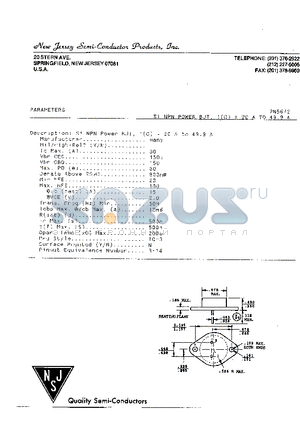 2N5672 datasheet - SI NPN POWER BJT