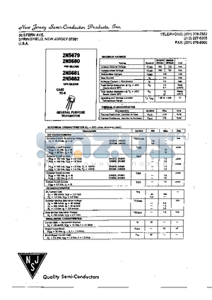 2N5679 datasheet - GENERAL PURPOSE TRANSISTOR