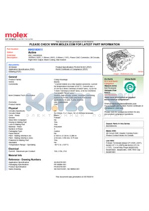 0643183011 datasheet - .635mm (.025