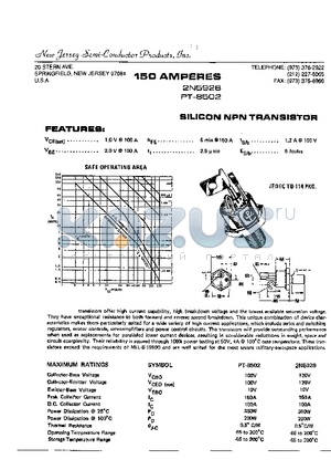 2N5928 datasheet - SILICON NPN TRANSISTOR