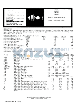 2N5962 datasheet - NPN SILICON TRANSISTOR