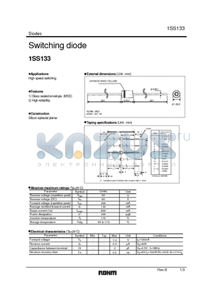 1SS133 datasheet - Switching diode