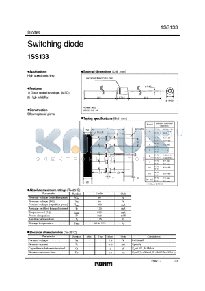 1SS133 datasheet - Switching diode