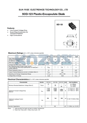 1SS15B1 datasheet - SCHOTTKY RECTIFIER