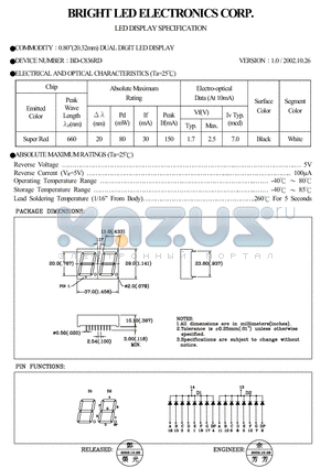 BD-C836RD datasheet - 0.80