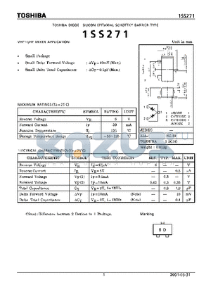 1SS271_01 datasheet - VHF~UHF MIXER APPLICATION