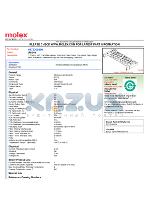 0671300806 datasheet - 1.27mm (.050