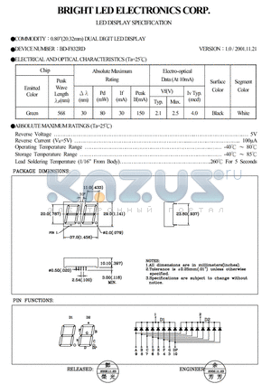 BD-F832RD datasheet - 0.80