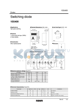1SS400 datasheet - Switching diode