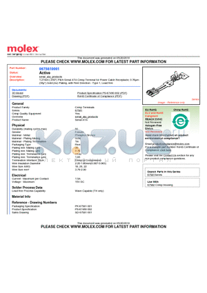 0675810001 datasheet - 1.27mm (.050