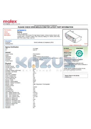 0678005015 datasheet - 1.27mm (.050