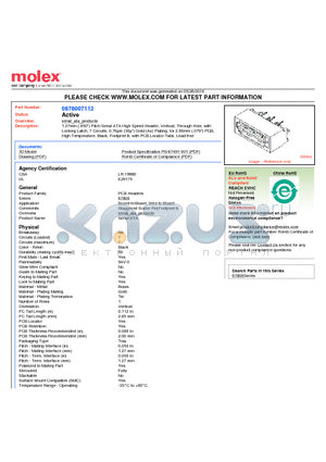 0678007112 datasheet - 1.27mm (.050