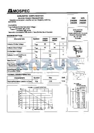 2N6298 datasheet - POWER TRANSISTORS(8A, 75W)