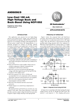 594D227X9016R2T datasheet - Low-Cost 100 mA High-Voltage Buck and Buck-Boost Using NCP1052