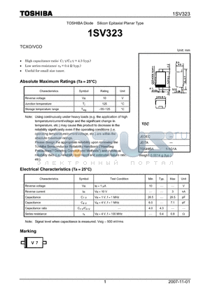 1SV323_07 datasheet - TCXO/VCO