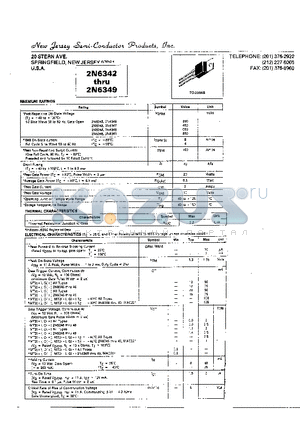 2N6346 datasheet - TO-220AB