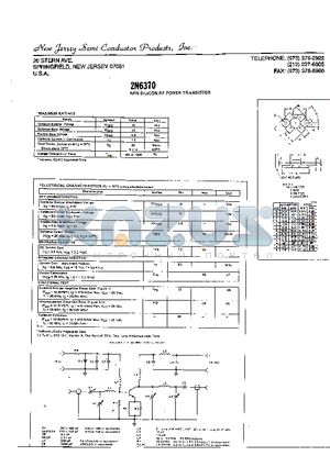 2N6370 datasheet - NPN SILICON RF POWER TRANSISTOR