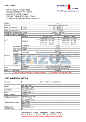 DPS datasheet - HIGH RELIABILITY FOR LOW COST