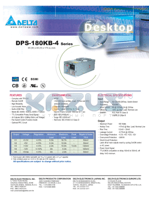 DPS-180KB-4 datasheet - Complies with TFX12V