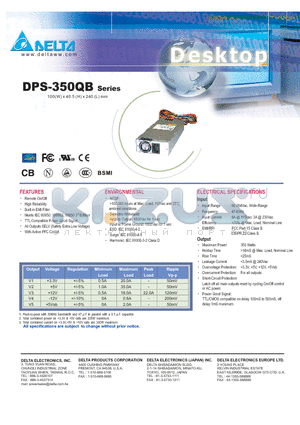 DPS-350QB datasheet - Remote On/Off