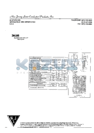 2N6398 datasheet - SILICON CONTROLLED RECTIFIER