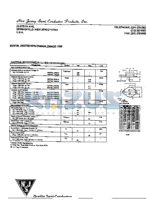 2N6425 datasheet - SPRINGFIELD, NEW JERSEY 07081