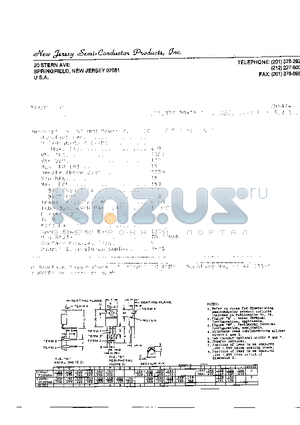 2N6474 datasheet - SI NPN POWER BJT