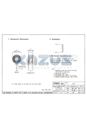 1XF0050-VO datasheet - COIL