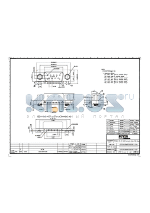 070456MR009G211BU datasheet - 9 PIN D-SUB CONNECTOR MOLE R/A TYPE