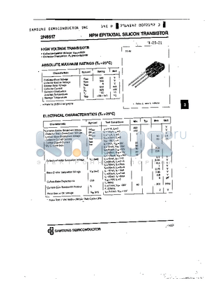 2N6517 datasheet - NPN EPITAXIAL SILICON TRANSISTOR