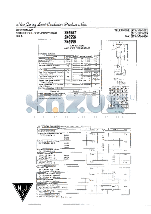 2N6559 datasheet - NPN SILICON AMPLIFIER TRANSISTORS