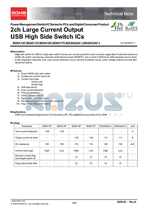 BD2042AFJ datasheet - High-Side Switch