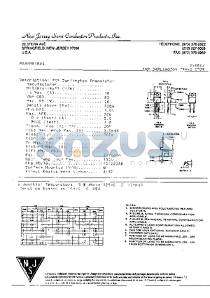 2N6667 datasheet - PNP DARLINGTON TRANSISTOR