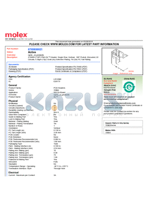 0705630021 datasheet - 2.54mm (.100