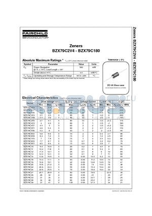 BZX79C14 datasheet - Zeners