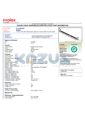 0712430008 datasheet - 1.27mm (.050