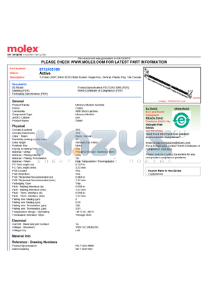 0712435100 datasheet - 1.27mm (.050