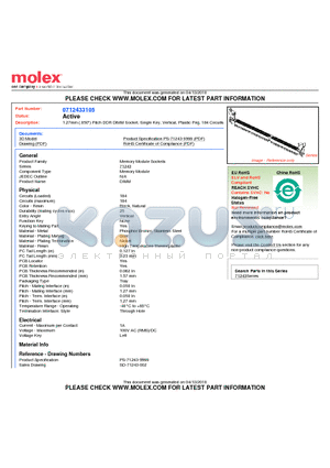 0712433105 datasheet - 1.27mm (.050