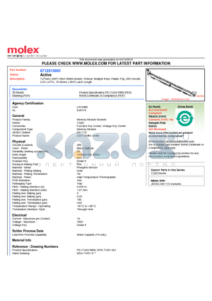 0712513001 datasheet - 1.27mm (.050